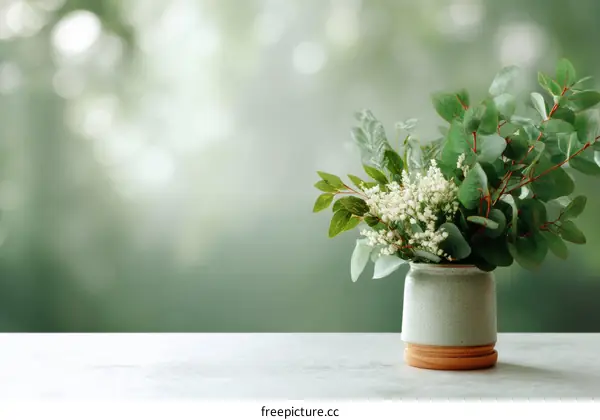 Elegant Floral Arrangement on Light Table