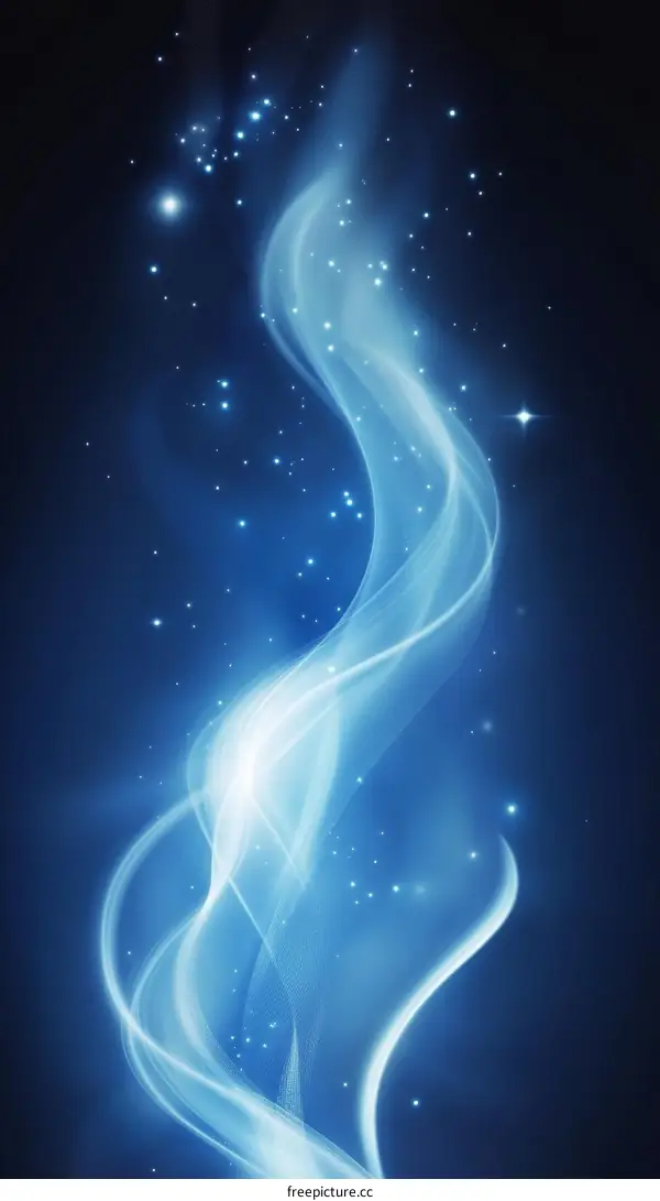 Abstract Light Blue Design with Sparkle