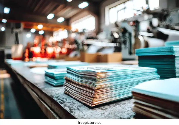 Printed Products in a Printing Factory