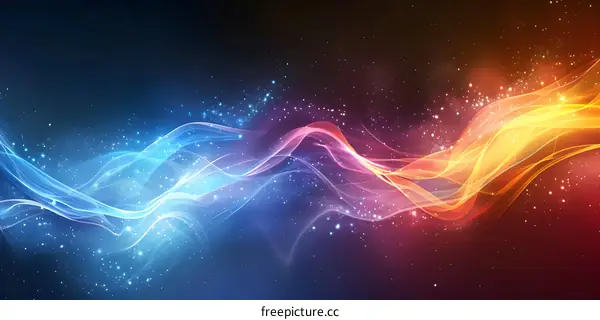 Colorful Abstract Waves Background