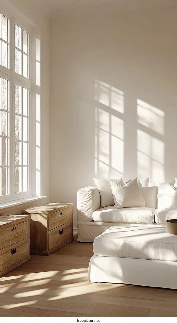 Cozy Living Room with Natural Light