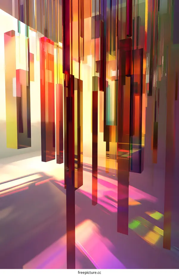 Abstract Colorful Geometric Shapes Background