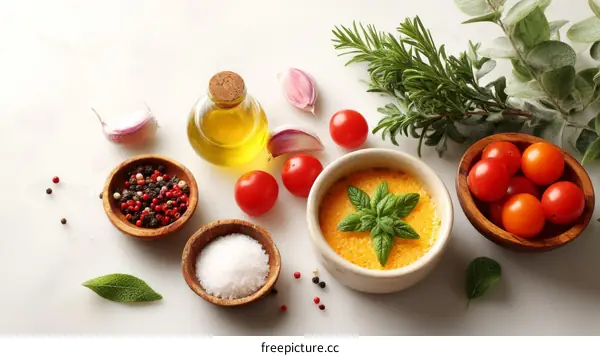 Assorted Fresh Food Ingredients for Cooking