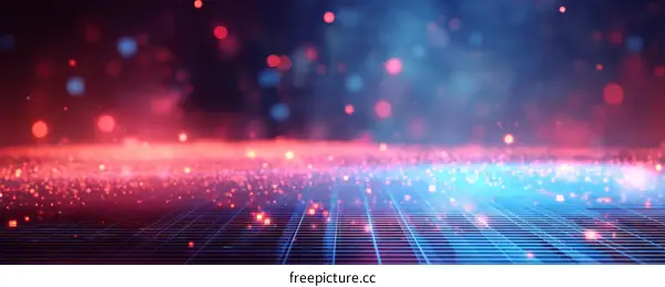 Abstract Futuristic Digital Network Background