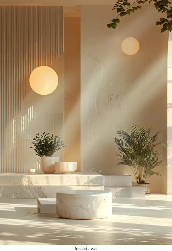 Modern Minimalist Interior Design Scene