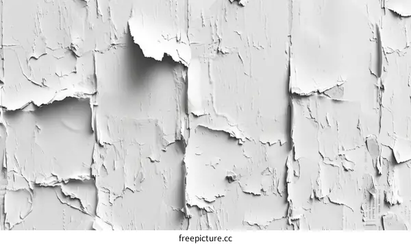 White abstract painting with thick oil paint