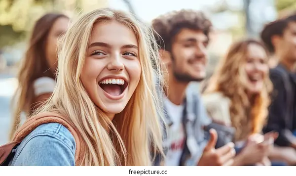 Happy Young People Outdoors