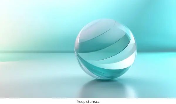 Abstract Glass Sphere Design Illustration