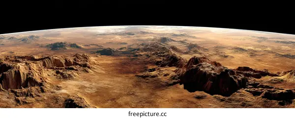 Desert Landscape from Outer Space