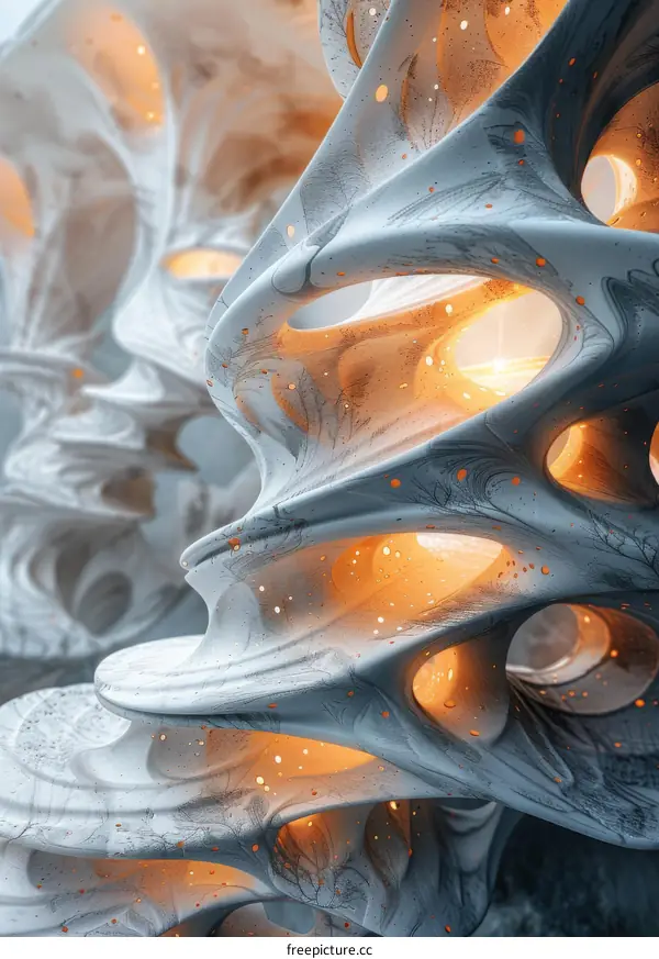 Abstract Futuristic Architecture Design