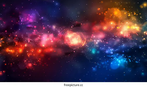 Vivid Glowing Particles