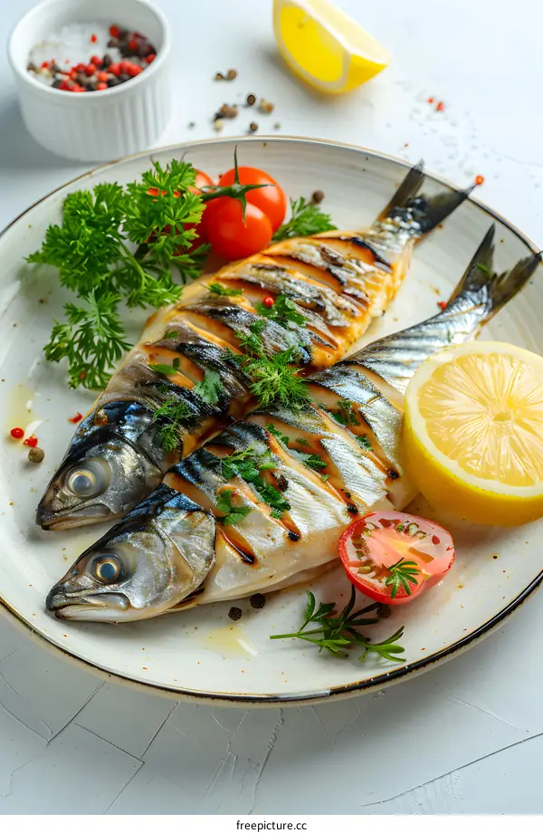 Grilled Mackerel with Lemon and Herbs