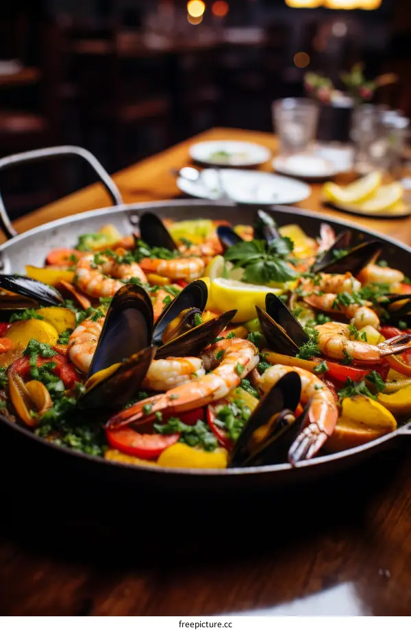 Seafood Paella: A Vibrant Spanish Dish