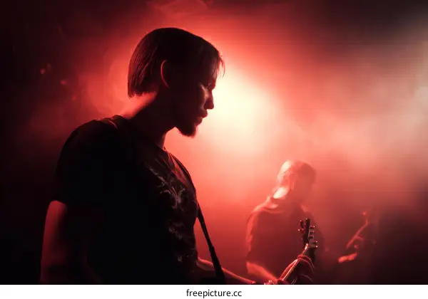 Live Music Performance in a Smoky Venue