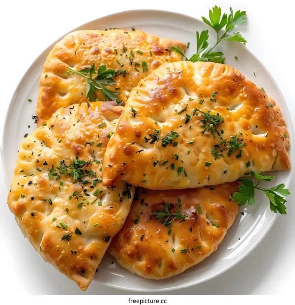 Delicious and healthy homemade Italian calzone