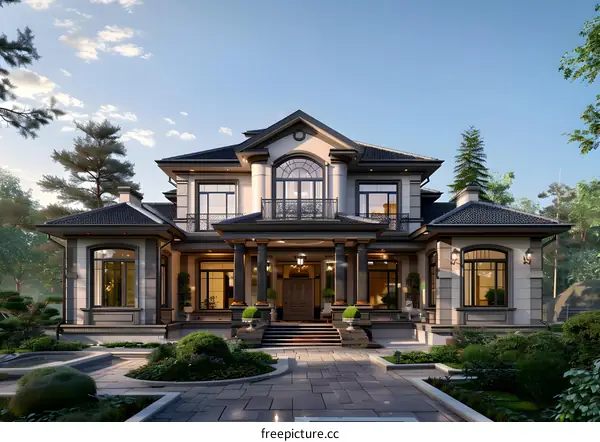 European-style exterior house design