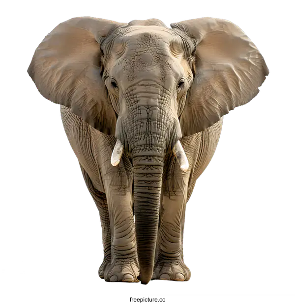[Transparent Background PNG]Elephant close up