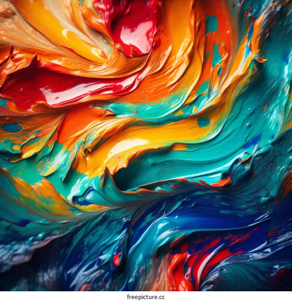 Colorful abstract painting