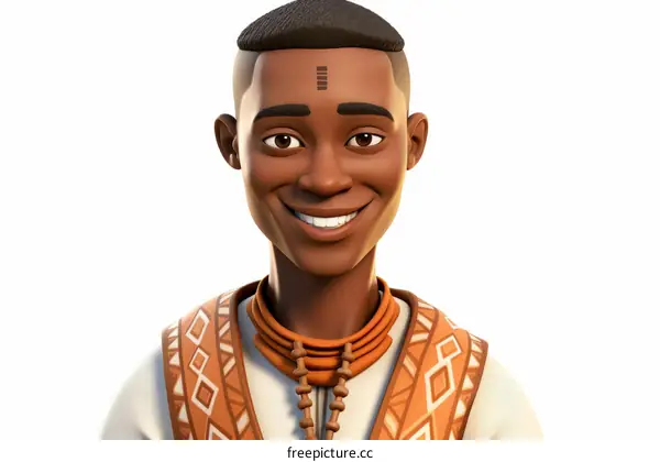 Portrait of a smiling African man