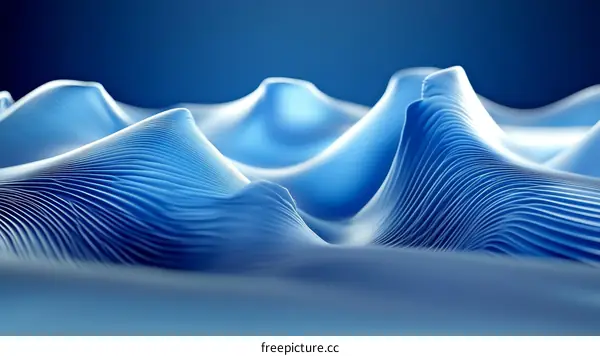 Abstract Blue Landscape Design