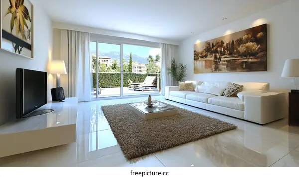 Modern Apartment Living Room Interior Design