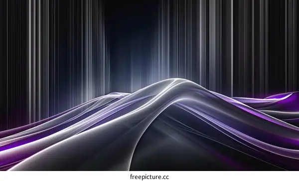 Wavy purple and gray abstract background