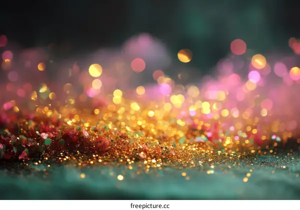Sparkling Glittering Festive Background