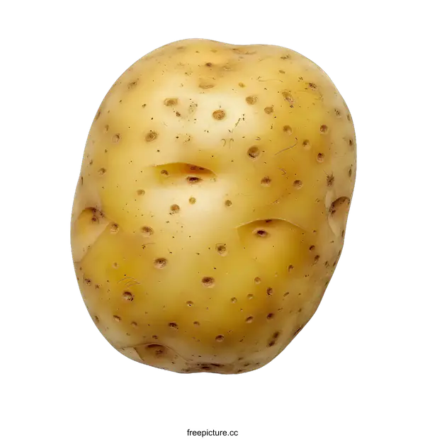 [Transparent Background PNG]Fresh Yellow Potato Isolated on White Background