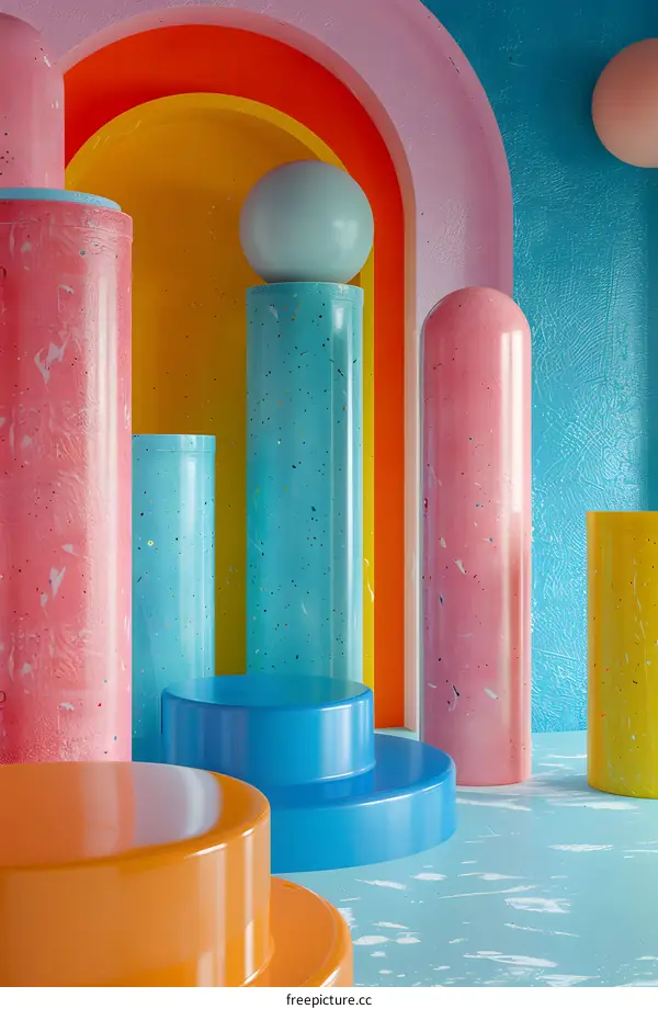 Colorful geometric shapes