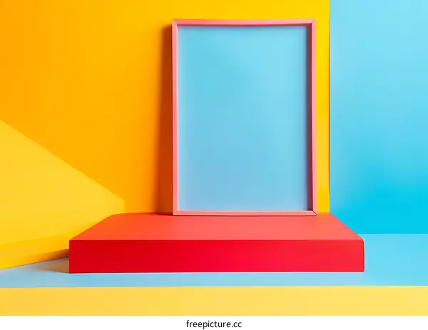 Abstract Background With Colorful Geometric Shapes