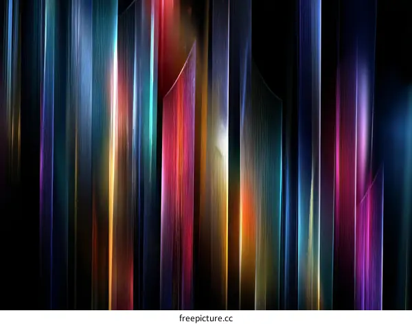 Abstract Colorful Vertical Lines Background Design
