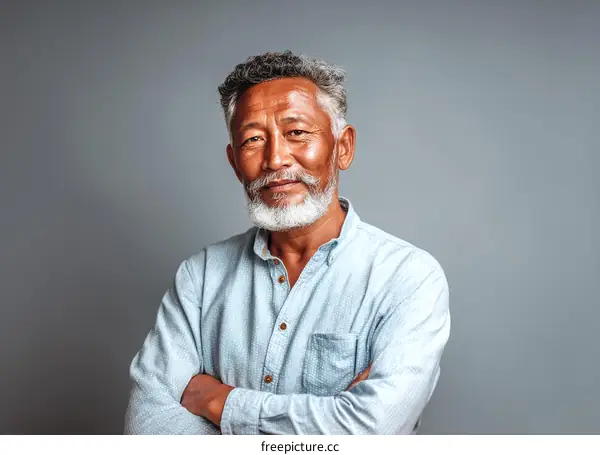 Portrait of a Senior Asian Man