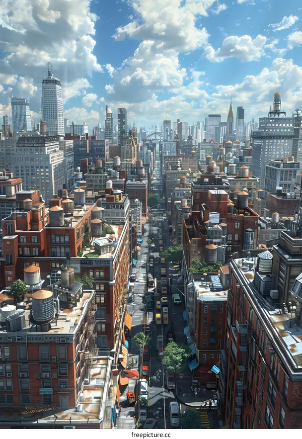 Cityscape of New York City