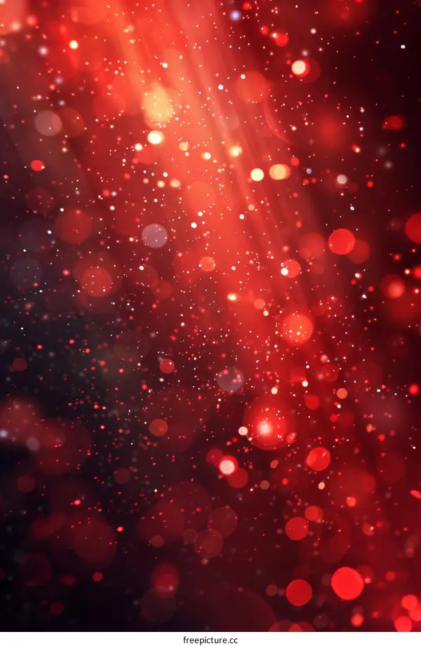 Red Shimmering And Vibrant Background