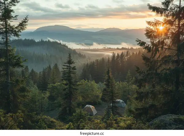 Camping in the Mountains