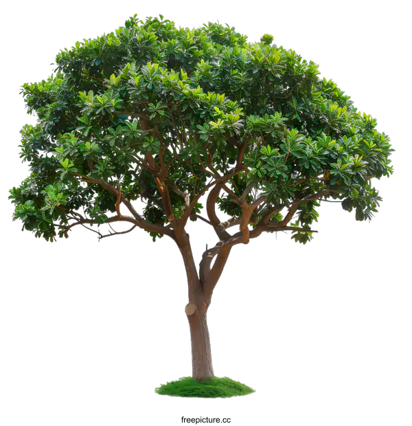 [Transparent Background PNG]Green Tree Isolated On White Background