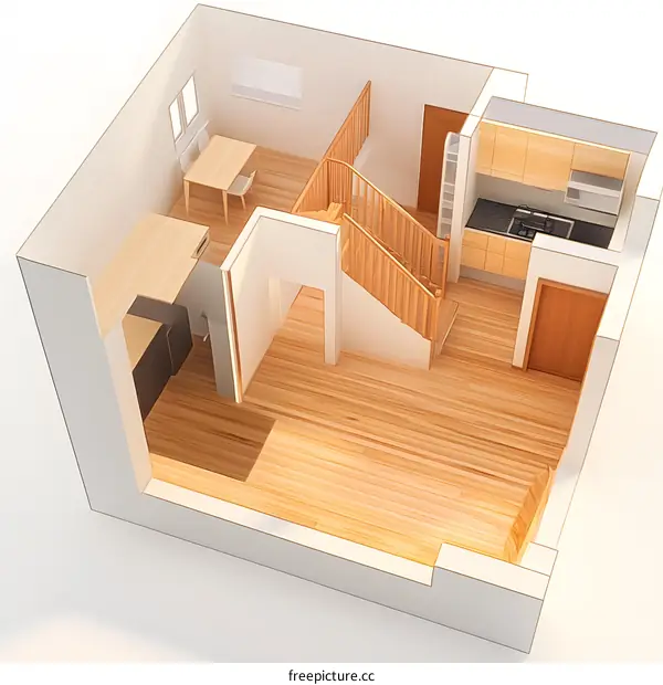 Modern Home Interior Design 3D Floor Plan
