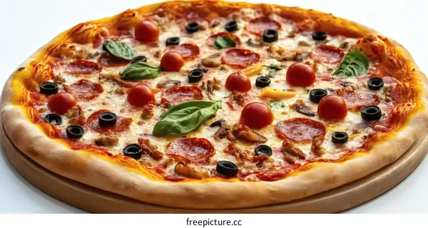 Delicious Pizza with Toppings