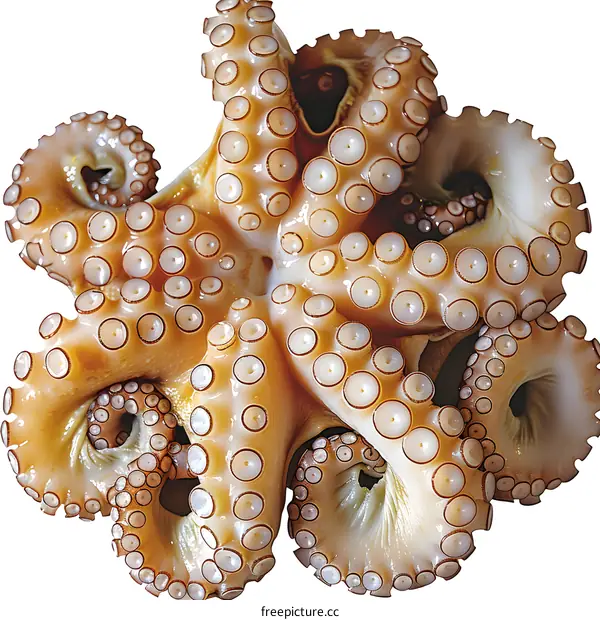 A close up of an octopus