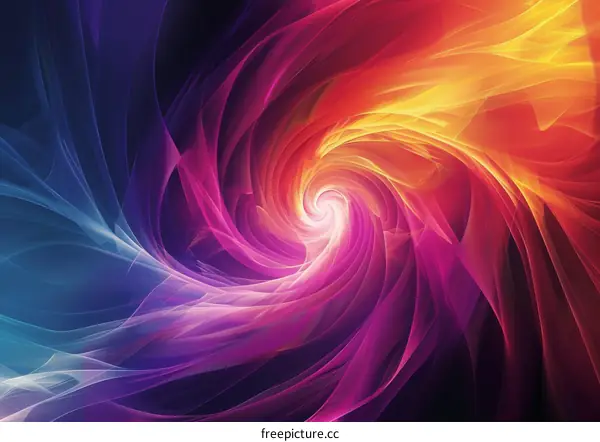 Mesmerizing Colorful Vortex with Vibrant Hues and Intricate Symmetry