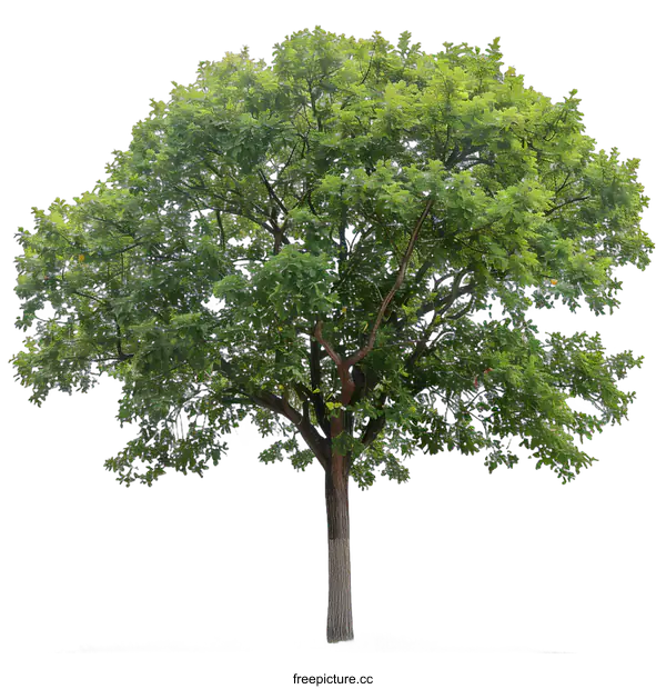 [Transparent Background PNG]Green Tree Isolated on White Background