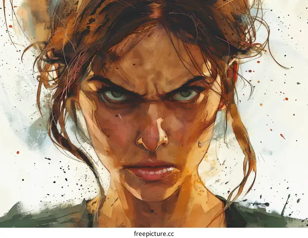 portrait of a determined woman