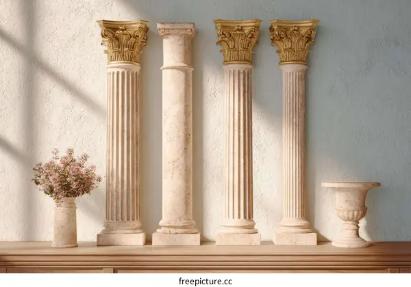 Elegant Classic Columns Interior Design