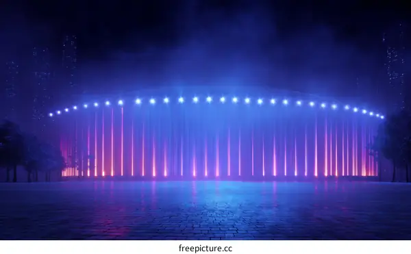 Neon Cityscape at Night