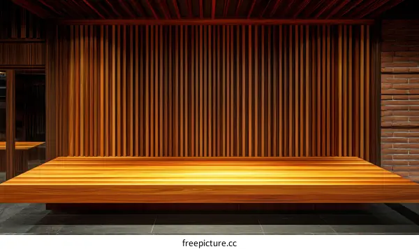 Modern Wooden Bench Interior Design