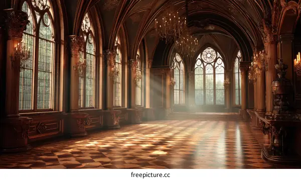 Grand Ballroom of a Majestic Chateau