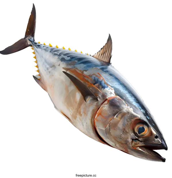 [Transparent Background PNG]Fresh Tuna Fish on White Background