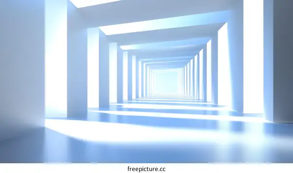 Abstract Architectural Perspective Corridor
