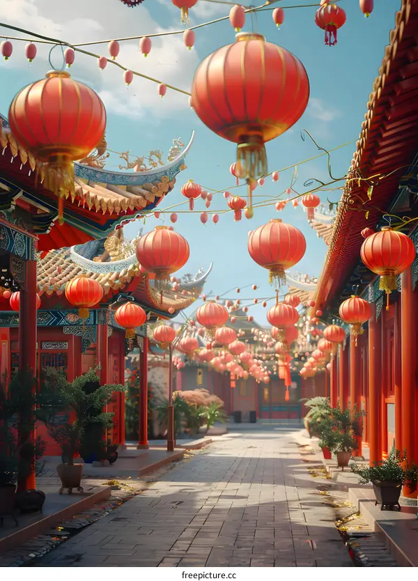 Ancient Chinese architecture street