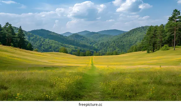 The path through the meadow
